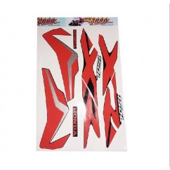 CALCOMANIA HONDA XR 150L `18 NEGRA -  ROJA (MM 2000)